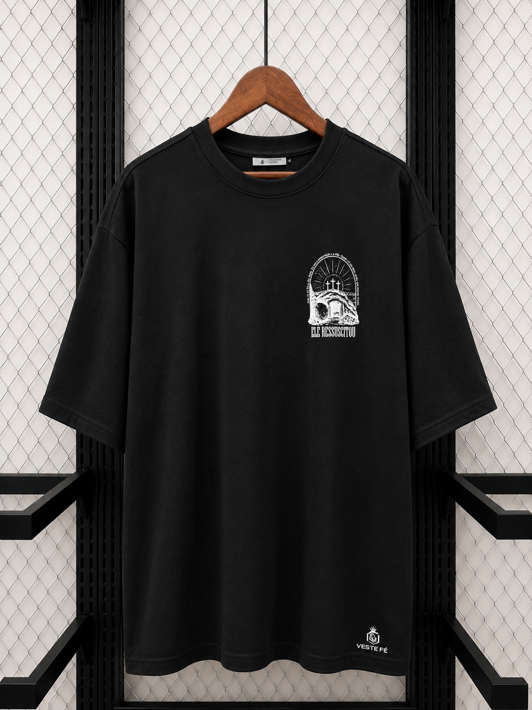 Camiseta Oversized Ele Ressuscitou
