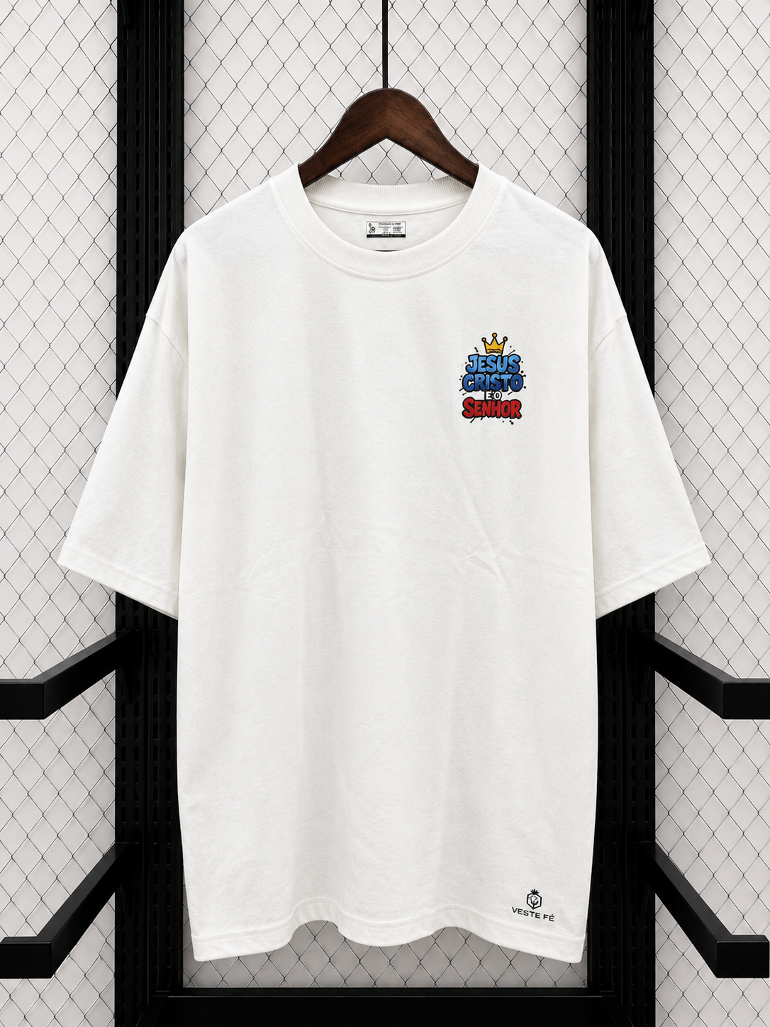 Camiseta Oversized Jesus Cristo É O Senhor