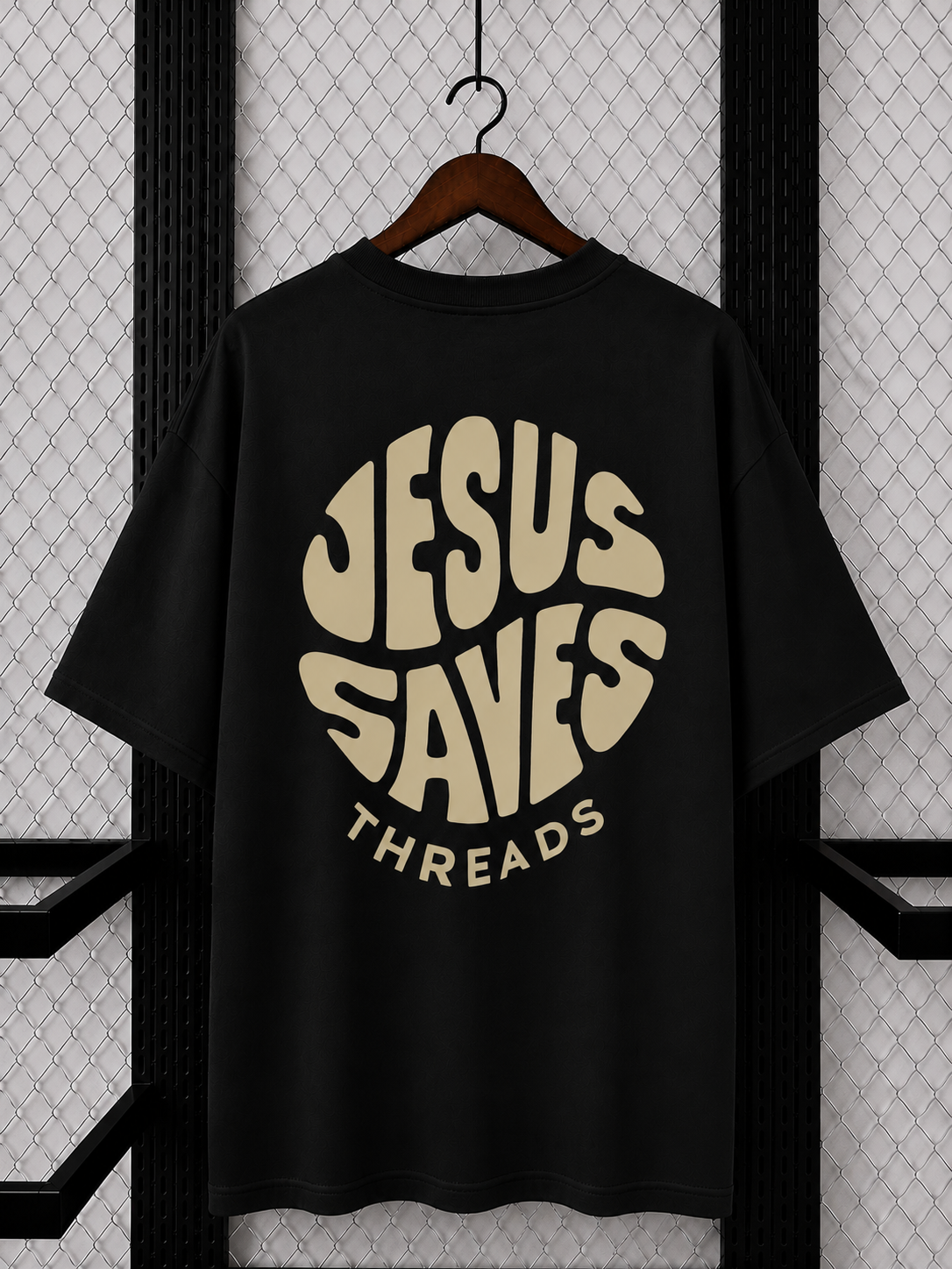 Camiseta Oversized Jesus Saves