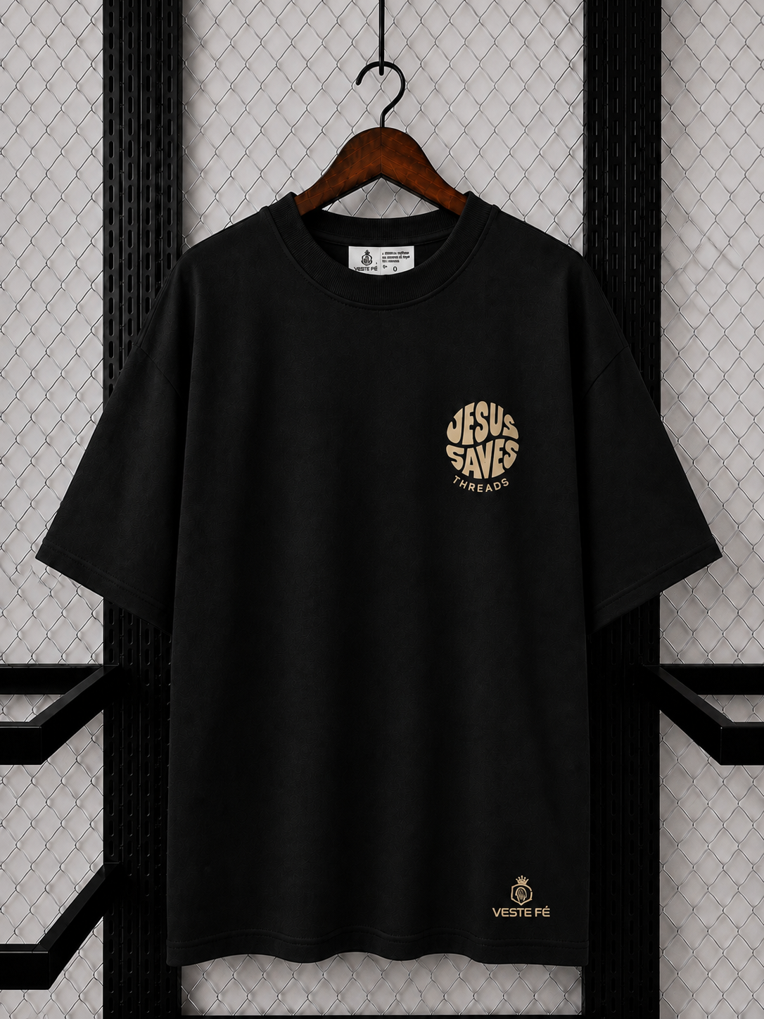 Camiseta Oversized Jesus Saves