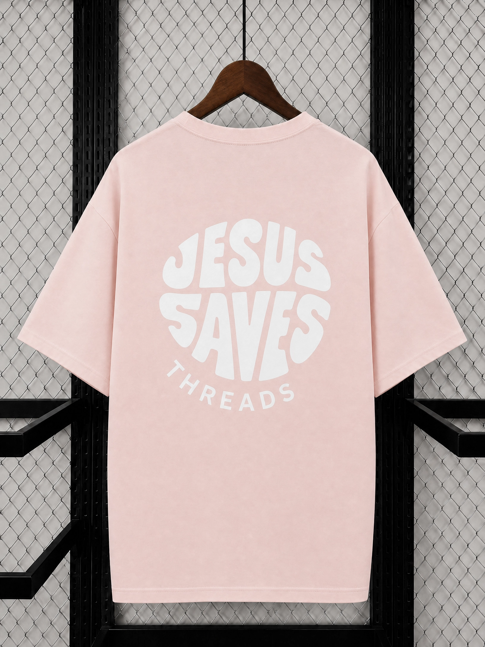 Camiseta Oversized Jesus Saves